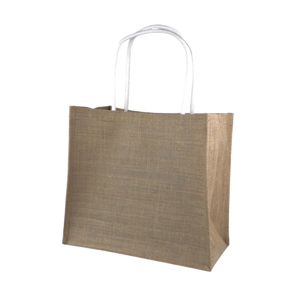 Сумка-шопер Cosmo Shop ламінована, джутова, 36*32*18 см (CS08195)