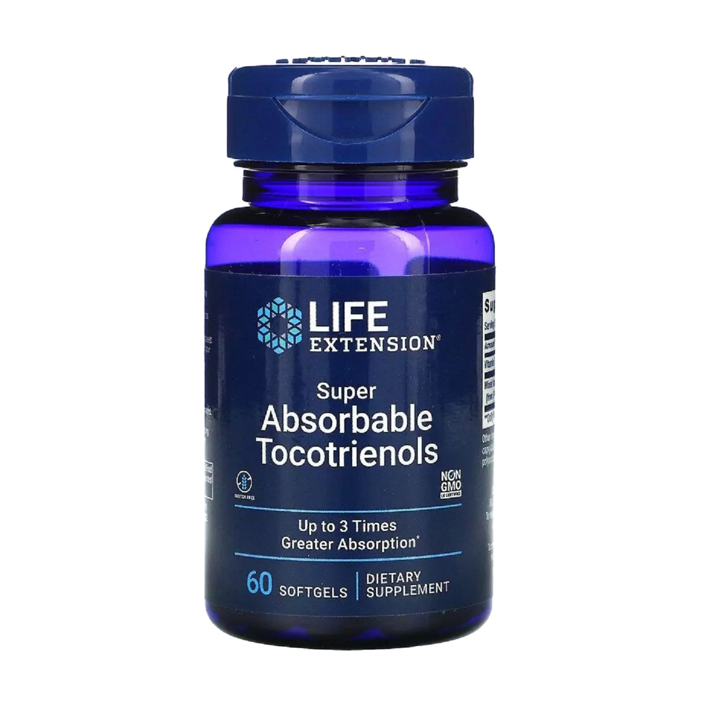 Супер абсорбовані токотрієноли Life Extension Super Absorbable Tocotrienols, 60 капсул