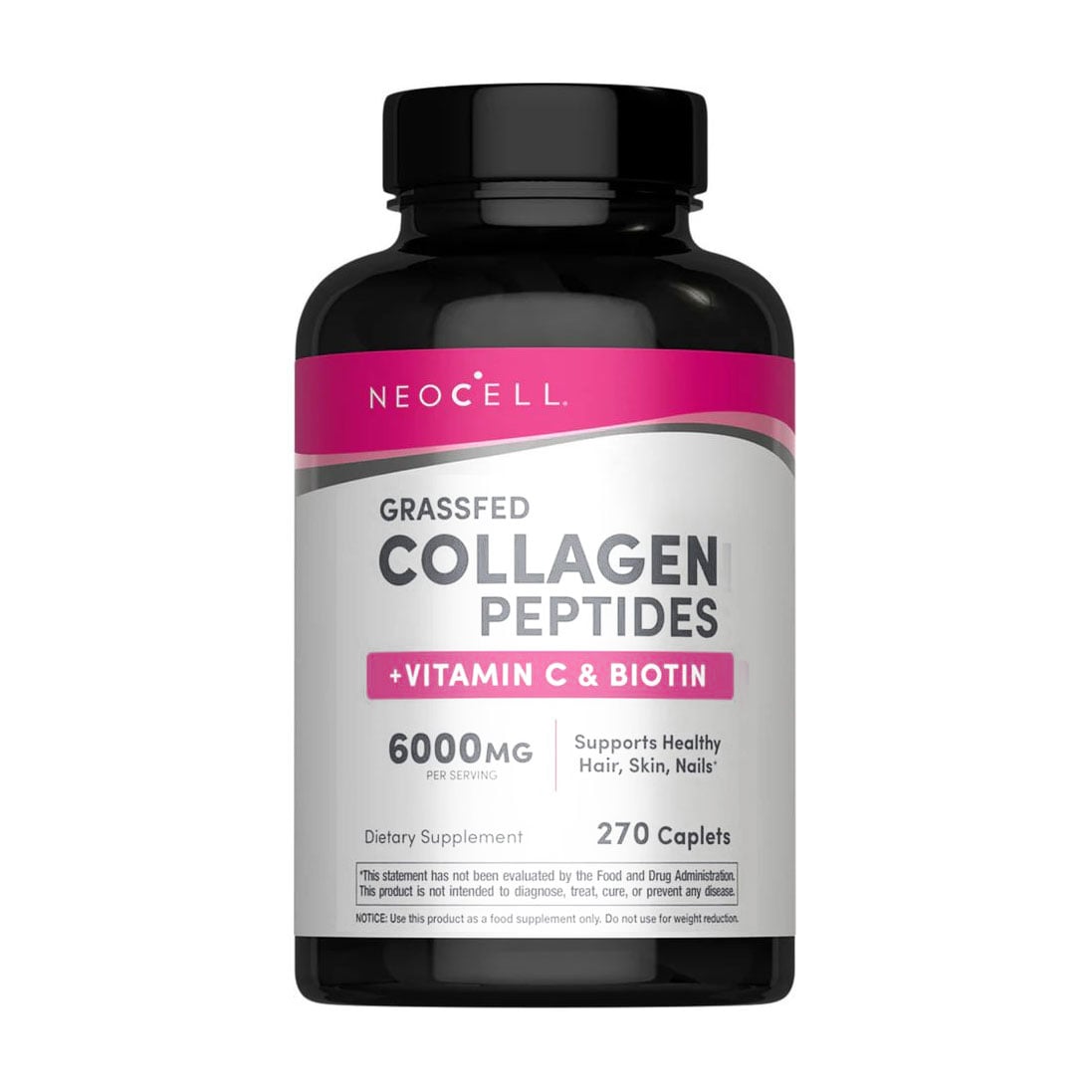 Супер колаген з вітаміном C і біотином NeoCell Grassfed Collagen Peptides + Vitamin C &amp; Biotin, 270 таблеток