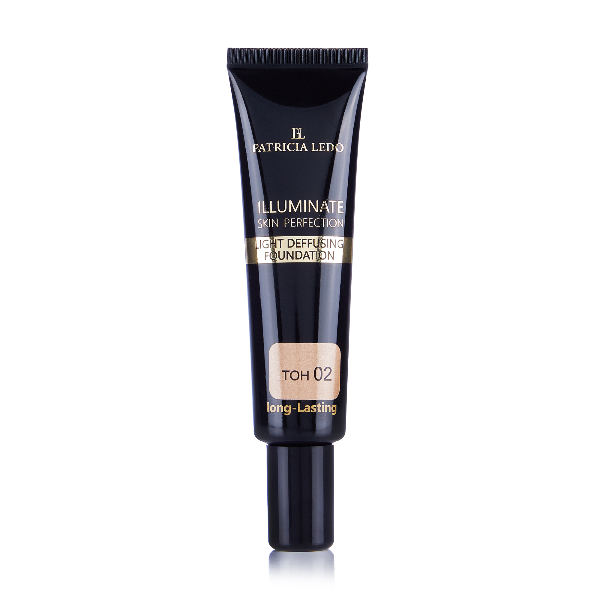 Суперстійкий тональний крем для обличчя Patricia Ledo Light Deffusing Foundation тон 02, 30 мл