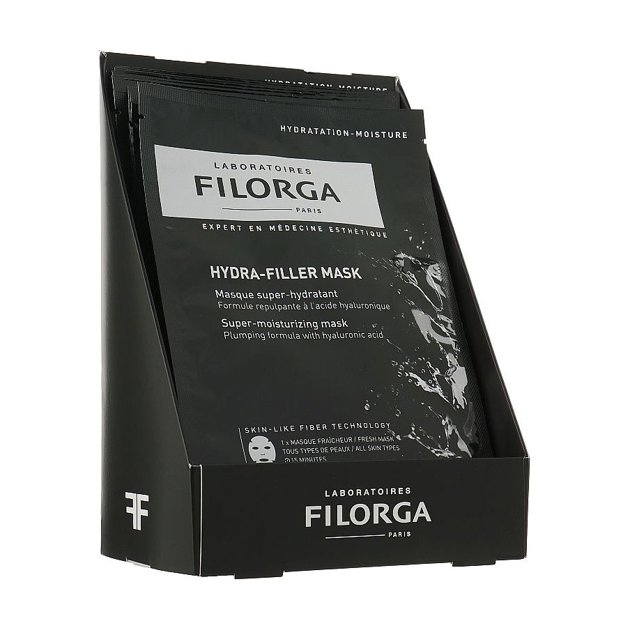 Суперзволожувальна маска для обличчя Filorga Hydra-Filler Mask з гіалуроновою кислотою, 12*20 мл