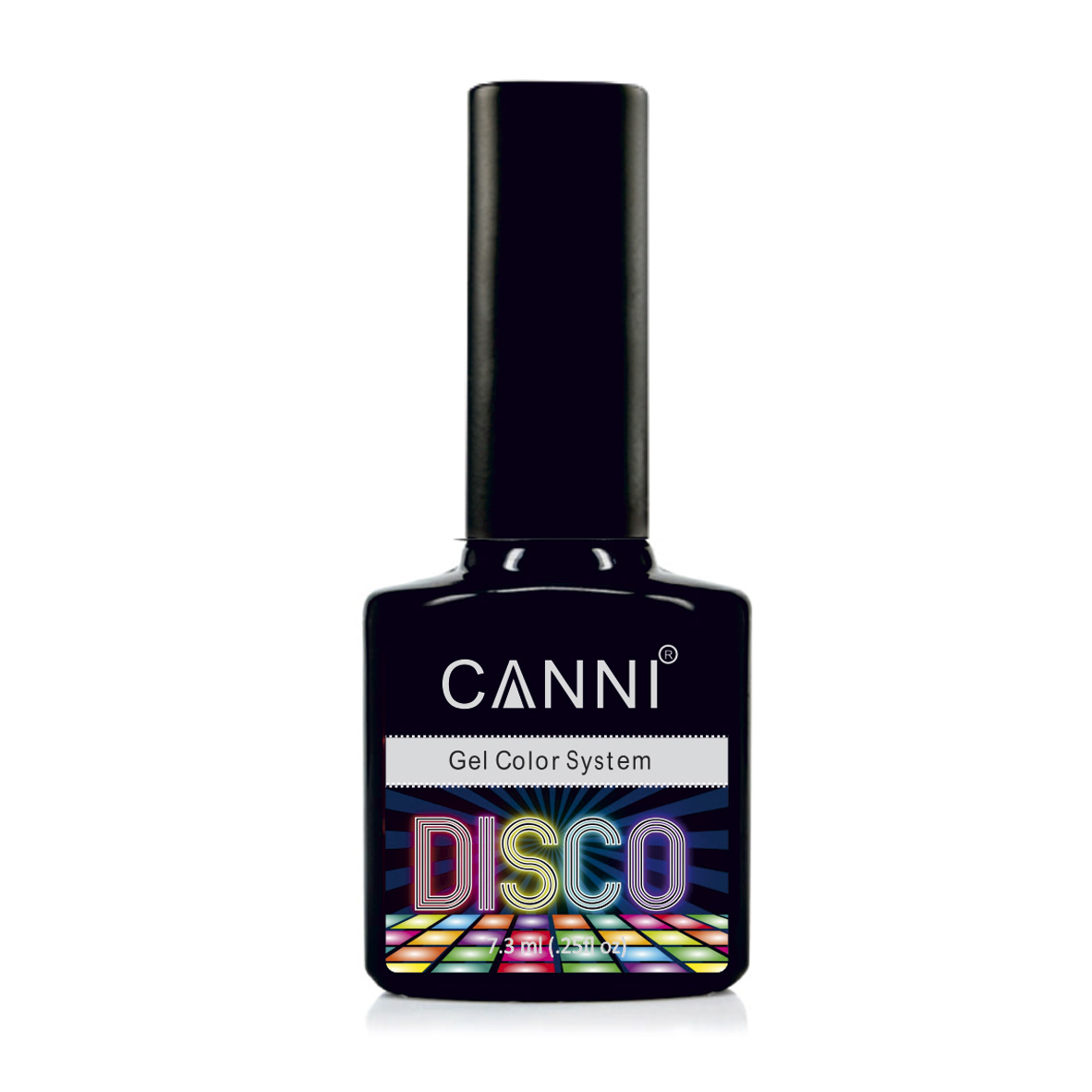 Світловідбивний гель-лак для нігтів Canni Disco 3D Flash 550 чорно-зелений, 7.3 мл