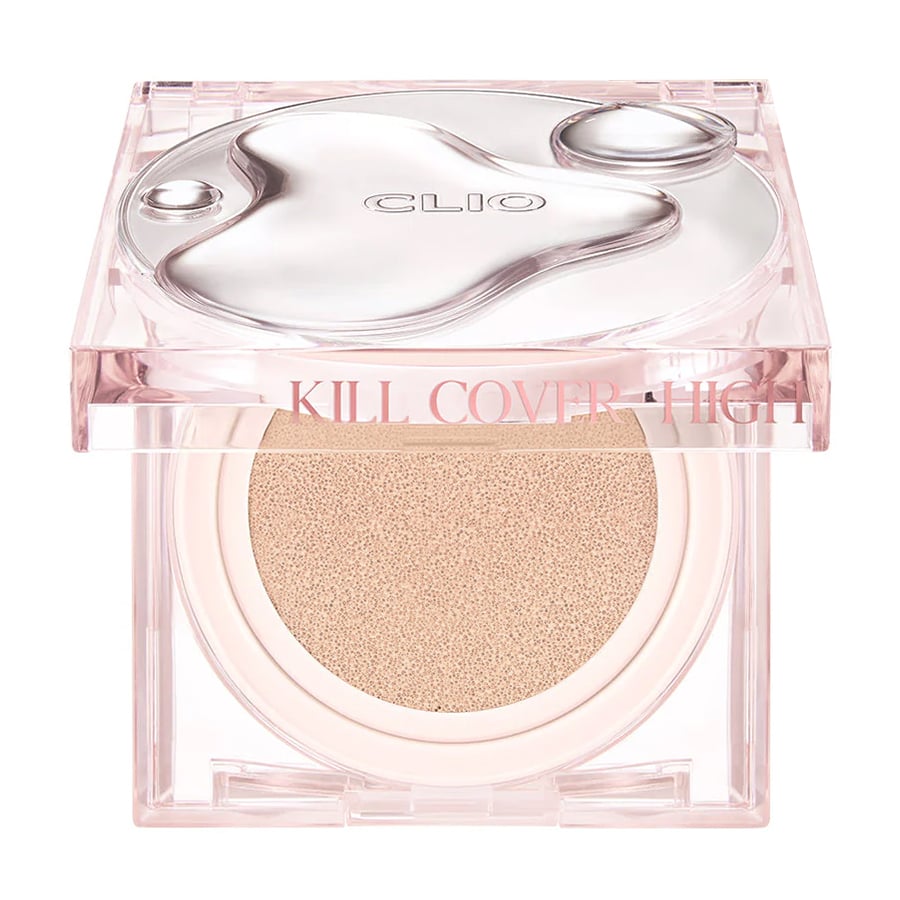 Сяйний тональний кушон для обличчя Clio Kill Cover High Glow Cushion, SPF 50+ PA+++, 2 Lingerie, 14 г (+ змінний блок, 14 г)