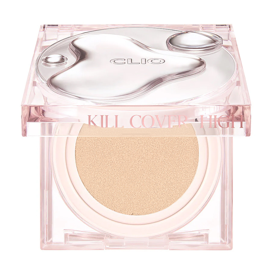 Сяйний тональний кушон для обличчя Clio Kill Cover High Glow Cushion, SPF 50+ PA+++, 3 Linen, 14 г (+ змінний блок, 14 г)