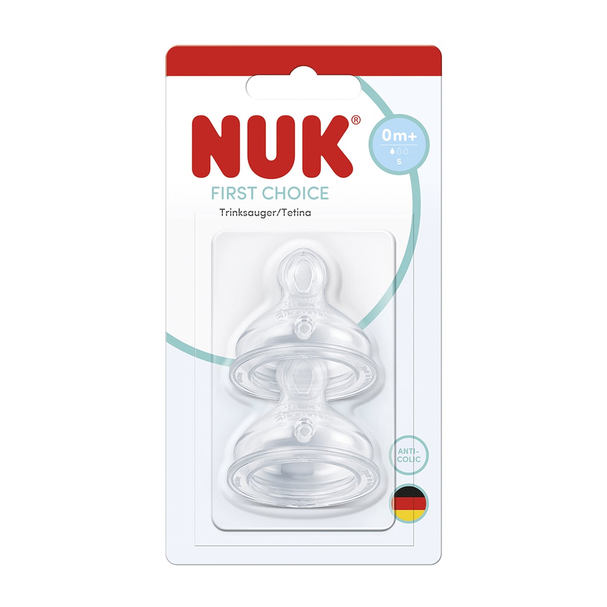 Силіконова соска NUK First Choice від народження, 2 шт (3954275)