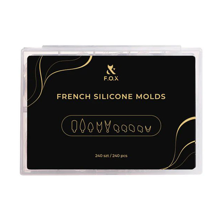 Силіконові молди для викладного френча F.O.X French Silicone Molds, 240 шт (FSM)