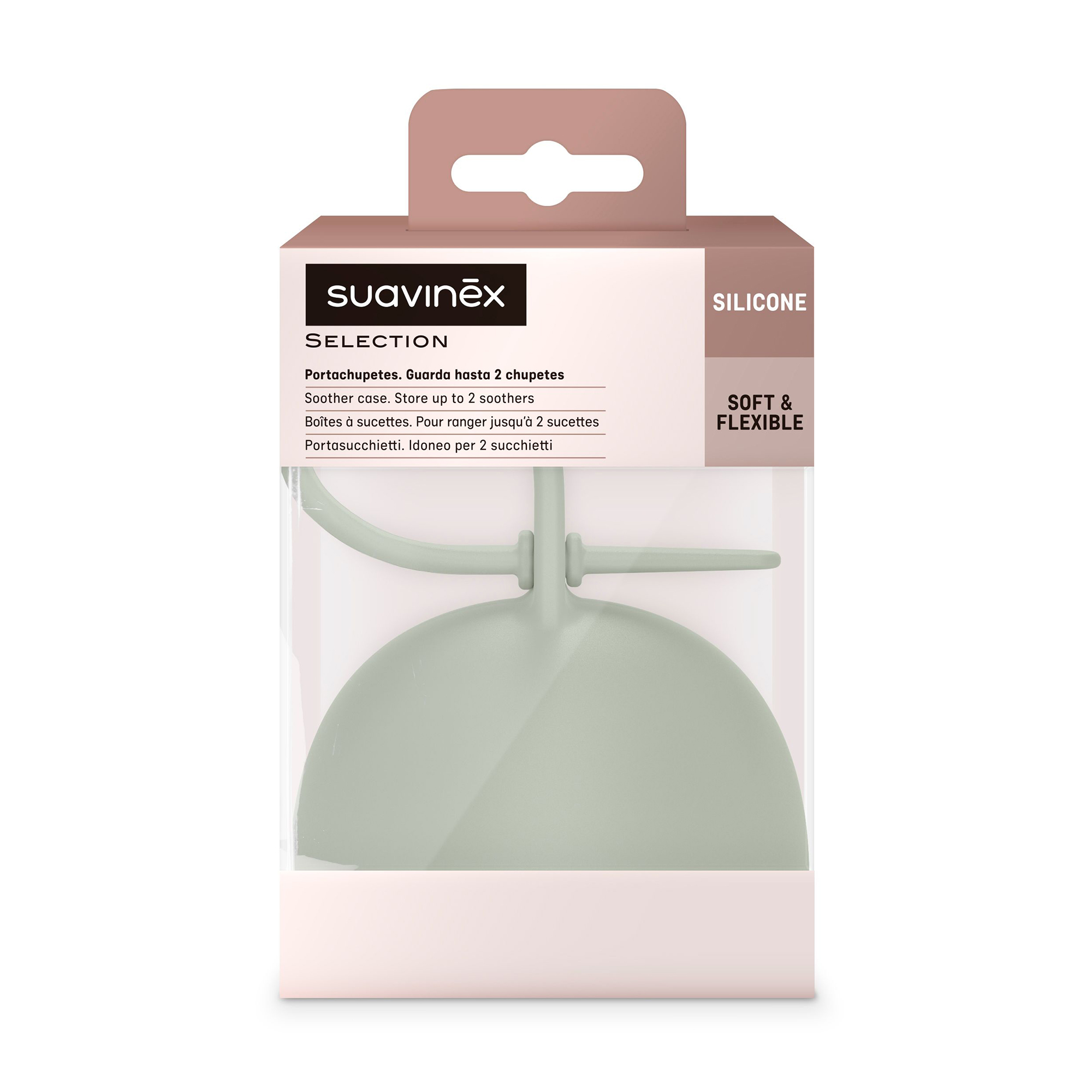 Силіконовий футляр для пустушки Suavinex Colour Essence зелений (401536)