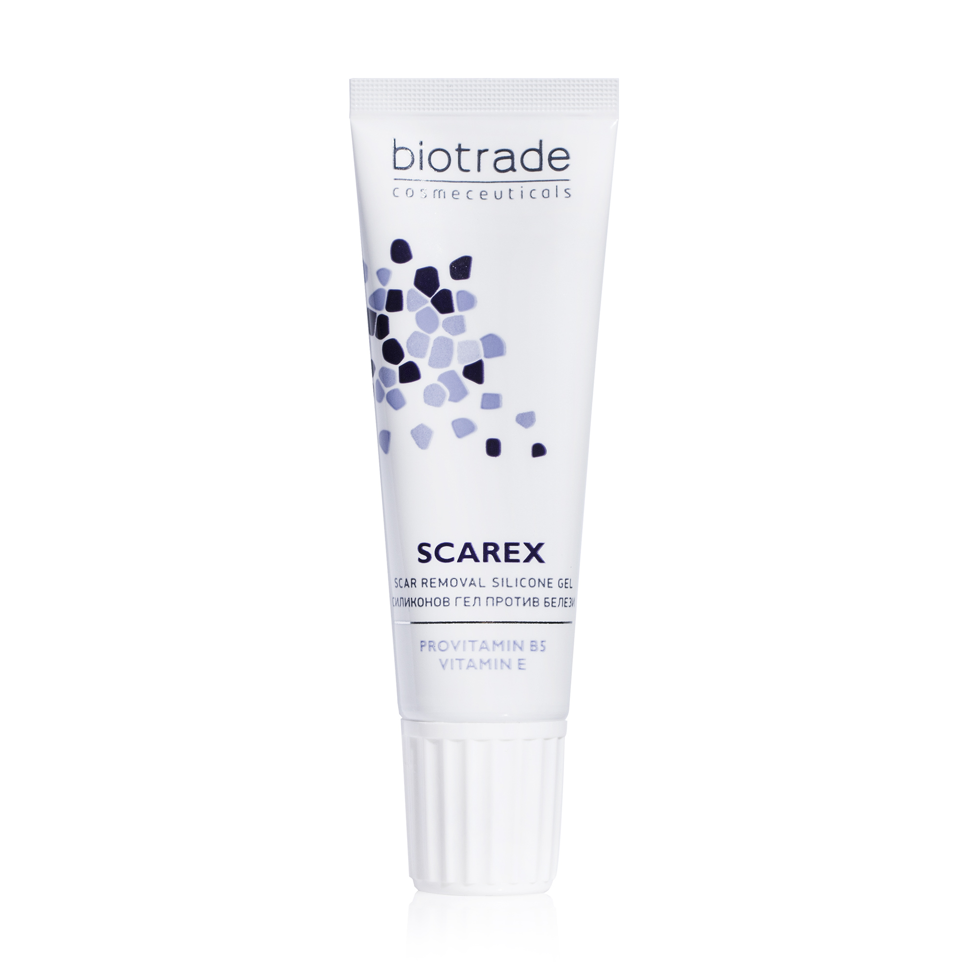 Силіконовий гель Biotrade Scarex Gel проти шрамів та рубців, з вітамінами В5 та Е, 15 мл