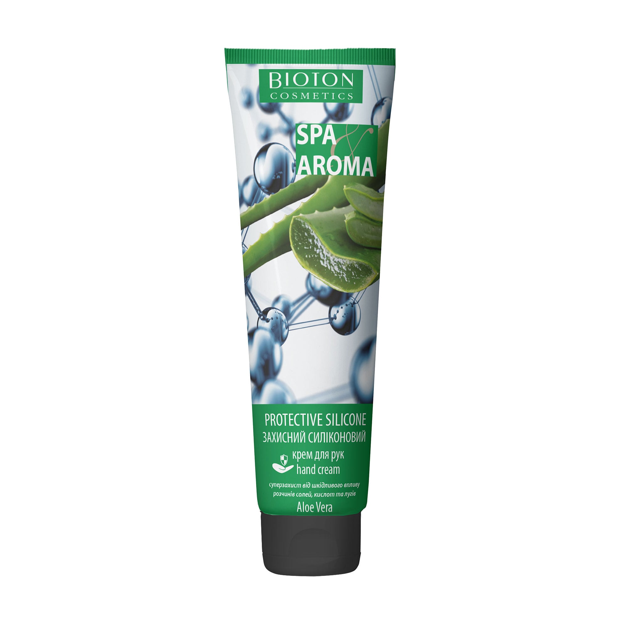 Силіконовий крем для рук Bioton Cosmetics SPA Aroma алое вера, 100 мл