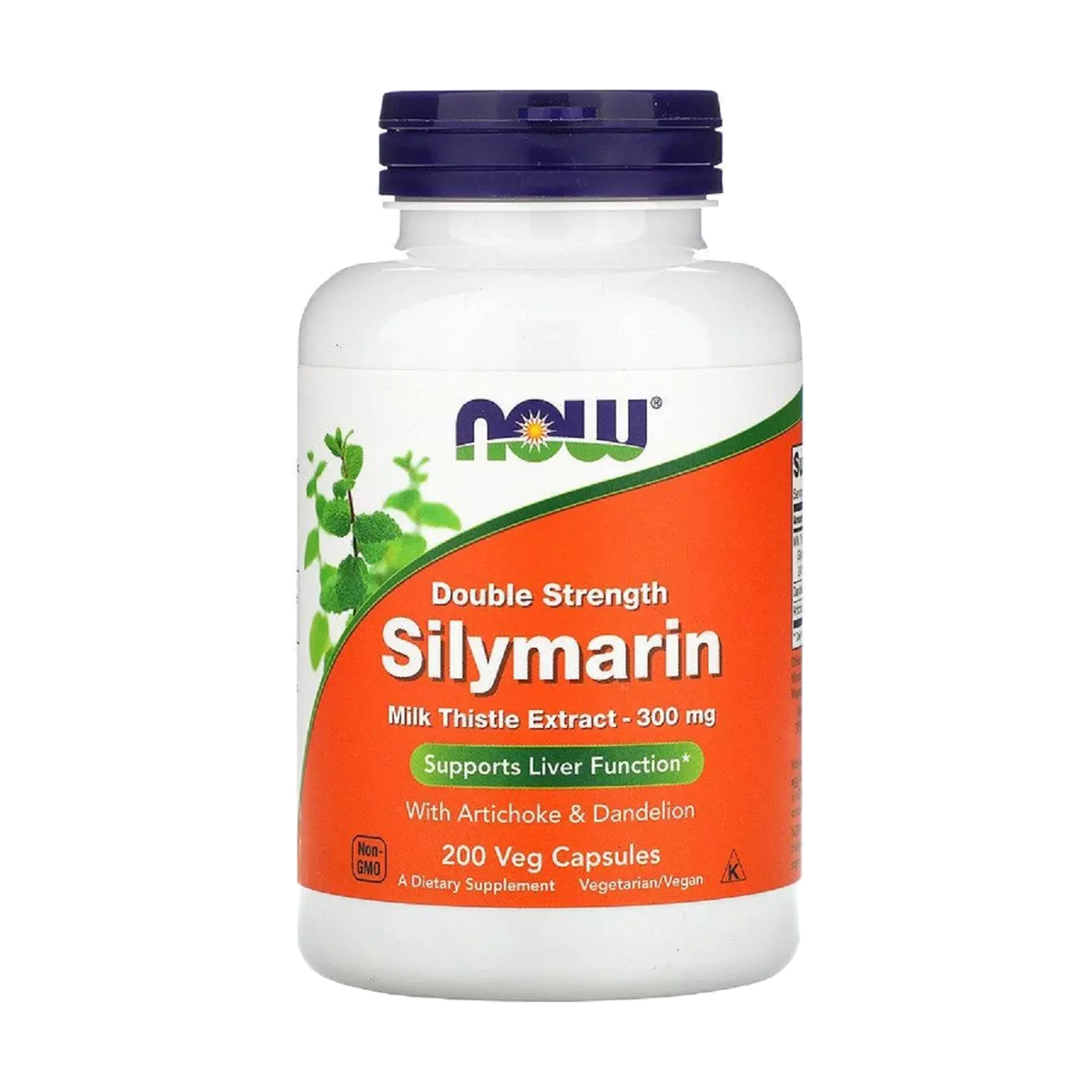 Силімарин NOW foods Silymarin 300 мг, 200 капсул