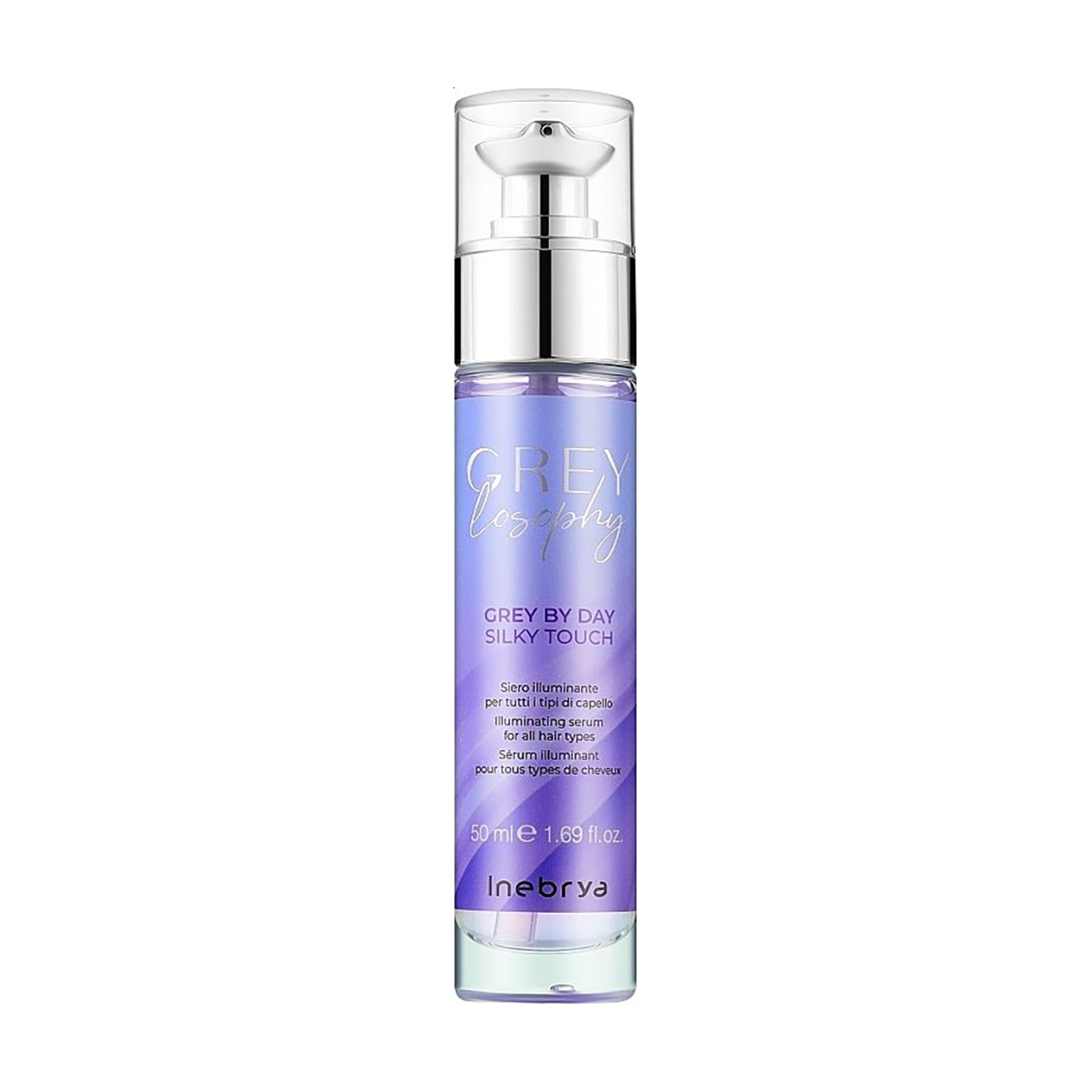 Сироватка-блиск Inebrya Grey By Day Silky Touch для всіх типів волосся, 50 мл