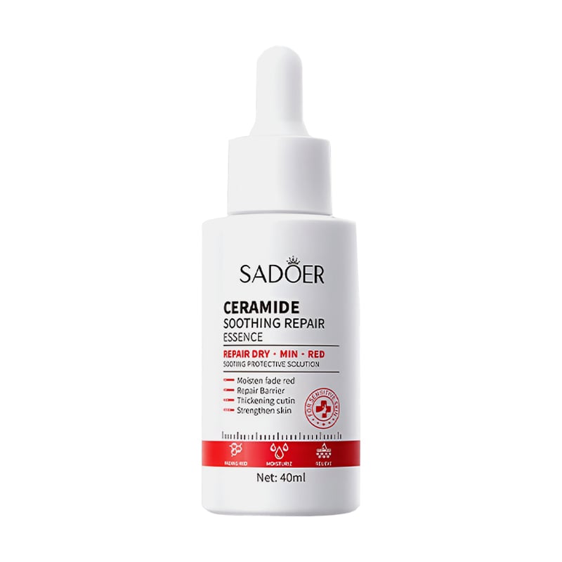 Сироватка для чутливої шкіри обличчя Sadoer Ceramide Soothing Repair Essence з церамідами, 40 мл