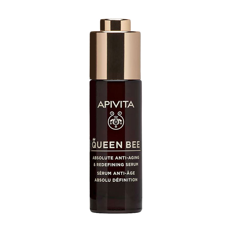 Сироватка для обличчя Apivita Queen Bee Holistic Age Defense Serum для комплексного захисту від старіння шкіри, 30 мл