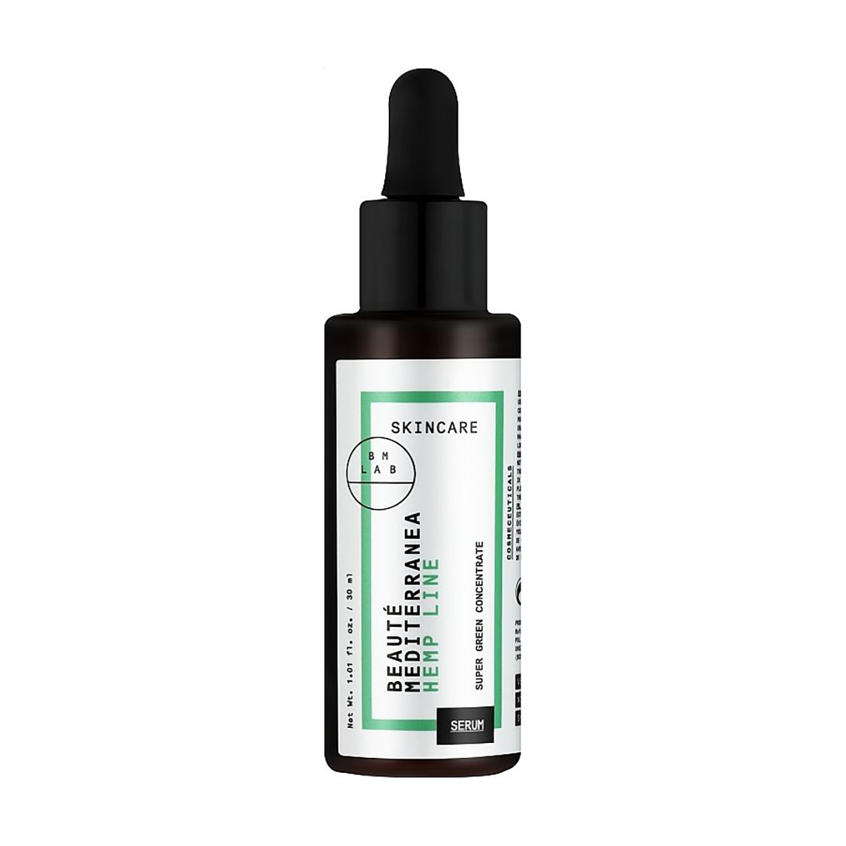 Сироватка для обличчя Beaute Mediterranea Hemp Line Super Green Concentrate, 30 мл