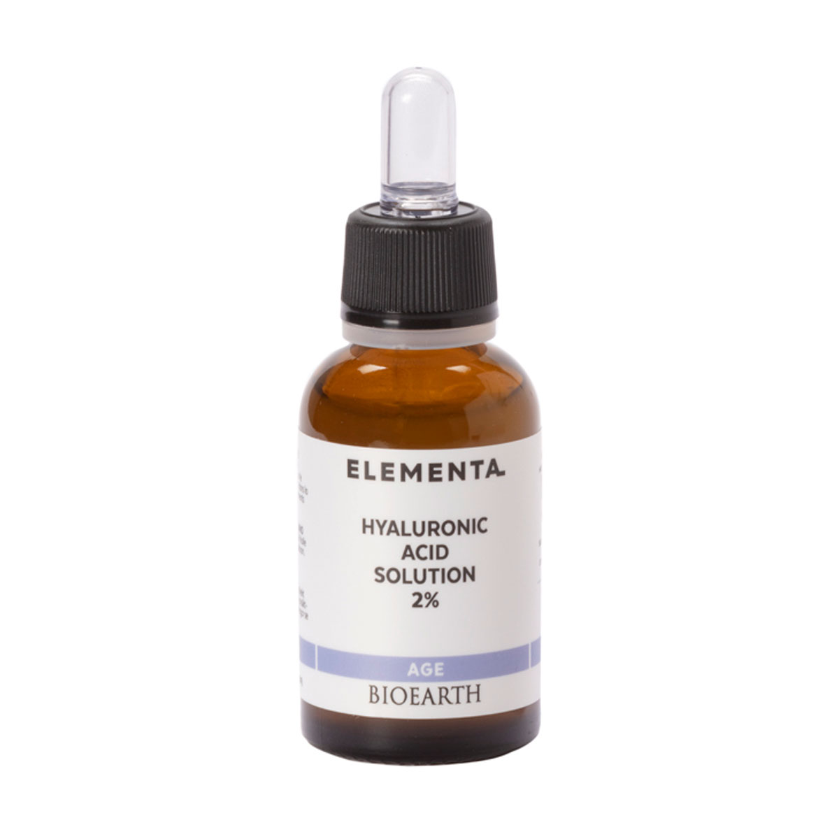 Сироватка для обличчя Bioearth Elementa AGE Hyaluronic Acid Solution 2%, 30 мл