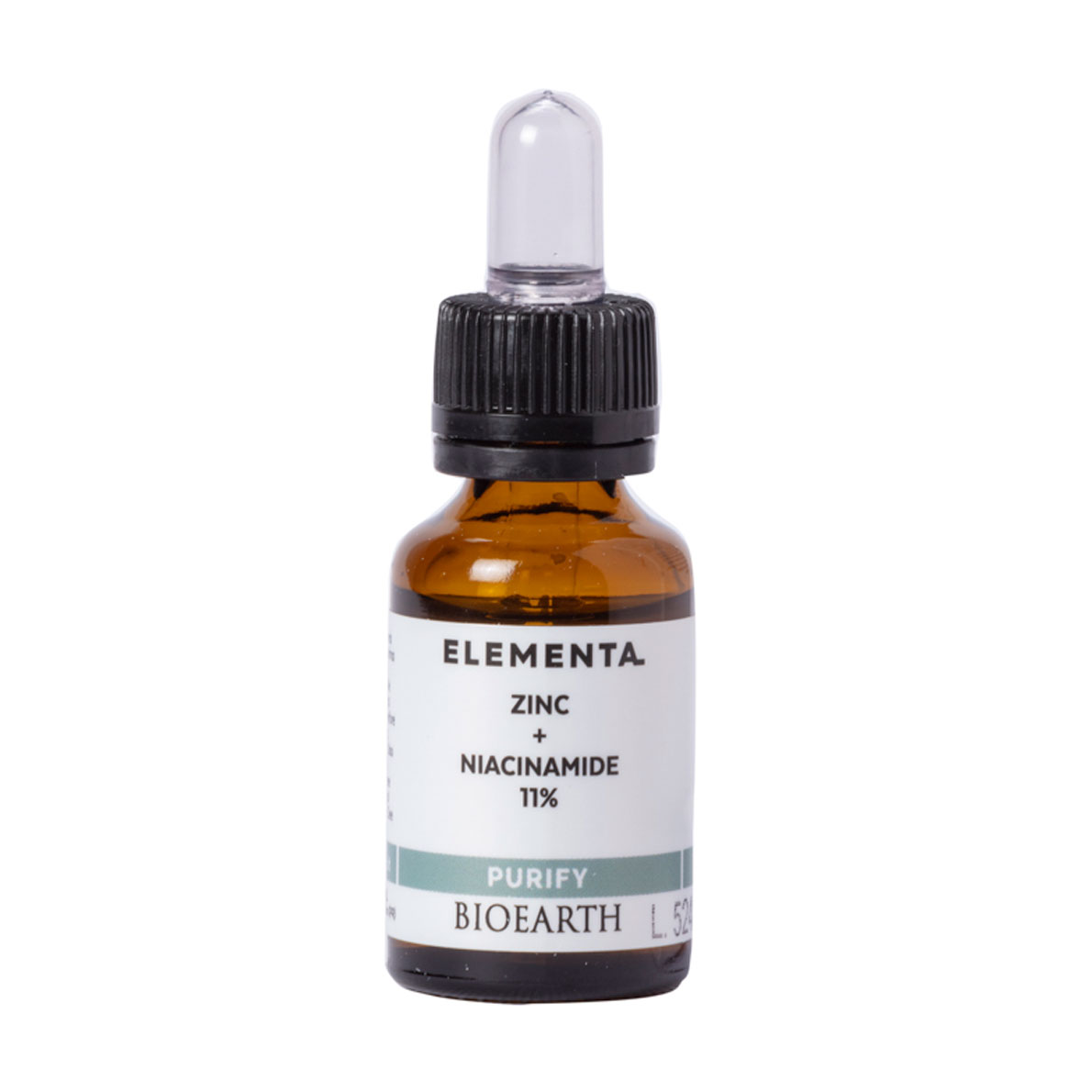 Сироватка для обличчя Bioearth Elementa Purify Zinc + Niacinamide 11%, 15 мл