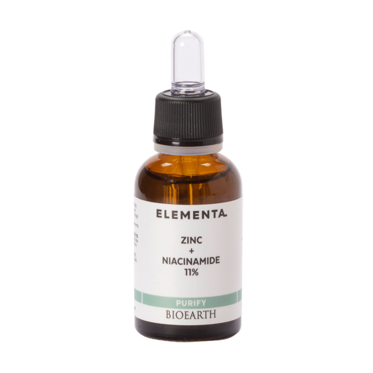 Сироватка для обличчя Bioearth Elementa Purify Zinc + Niacinamide 11%, 30 мл