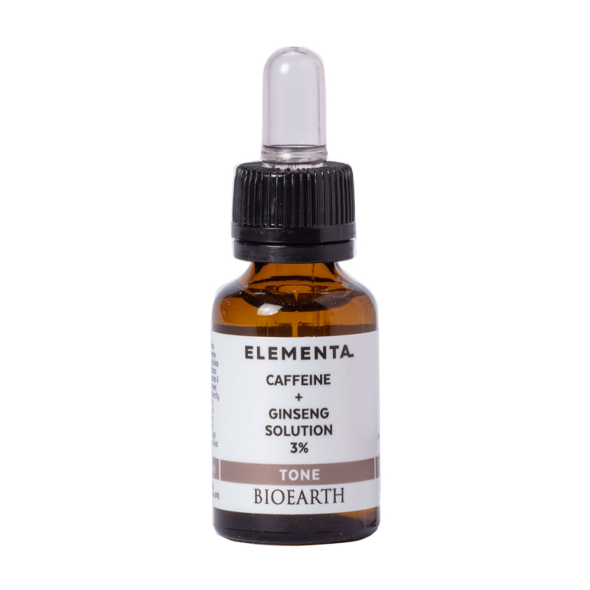 Сироватка для обличчя Bioearth Elementa Tone Caffeine + Ginseng Solution 3%, 15 мл