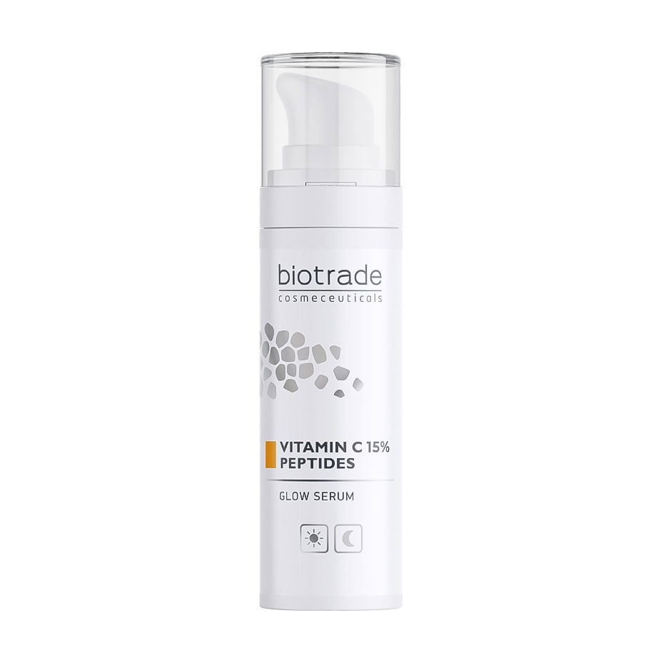 Сироватка для обличчя Biotrade Pure Skin Glow Serum для сяяння шкіри, з вітаміном С 15% та пептидами, 30 мл