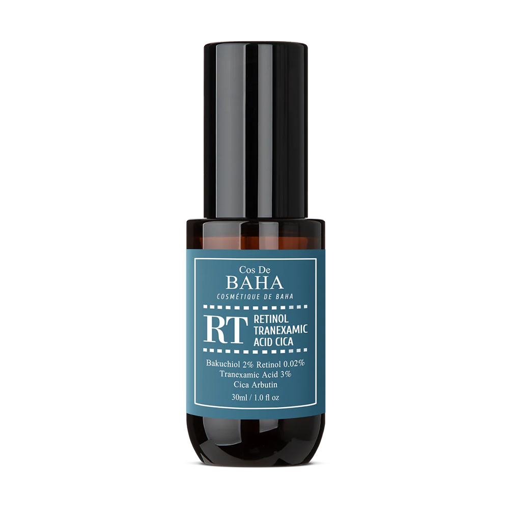 Сироватка для обличчя Cos De Baha Retinol Tranexamic Acid Cica з бакучіолом, транексамовою кислотою та ретинолом, 30 мл