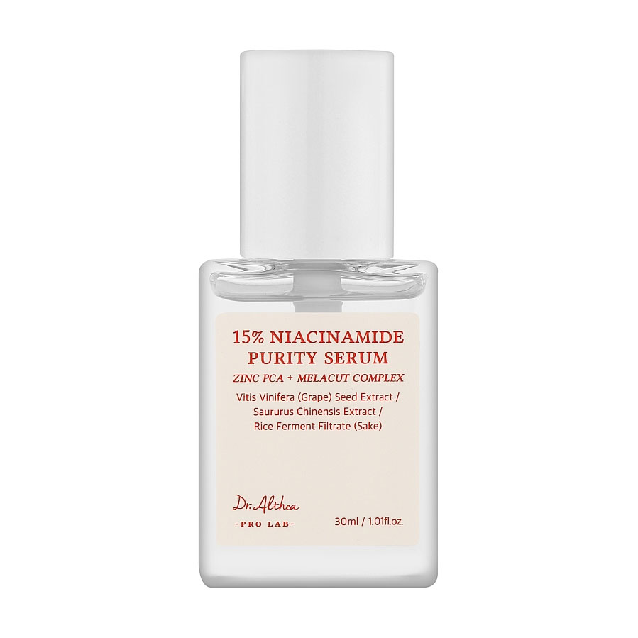 Сироватка для обличчя Dr. Althea Pro Lab 15% Niacinamide Purity Serum з ніацинамідом, 30 мл