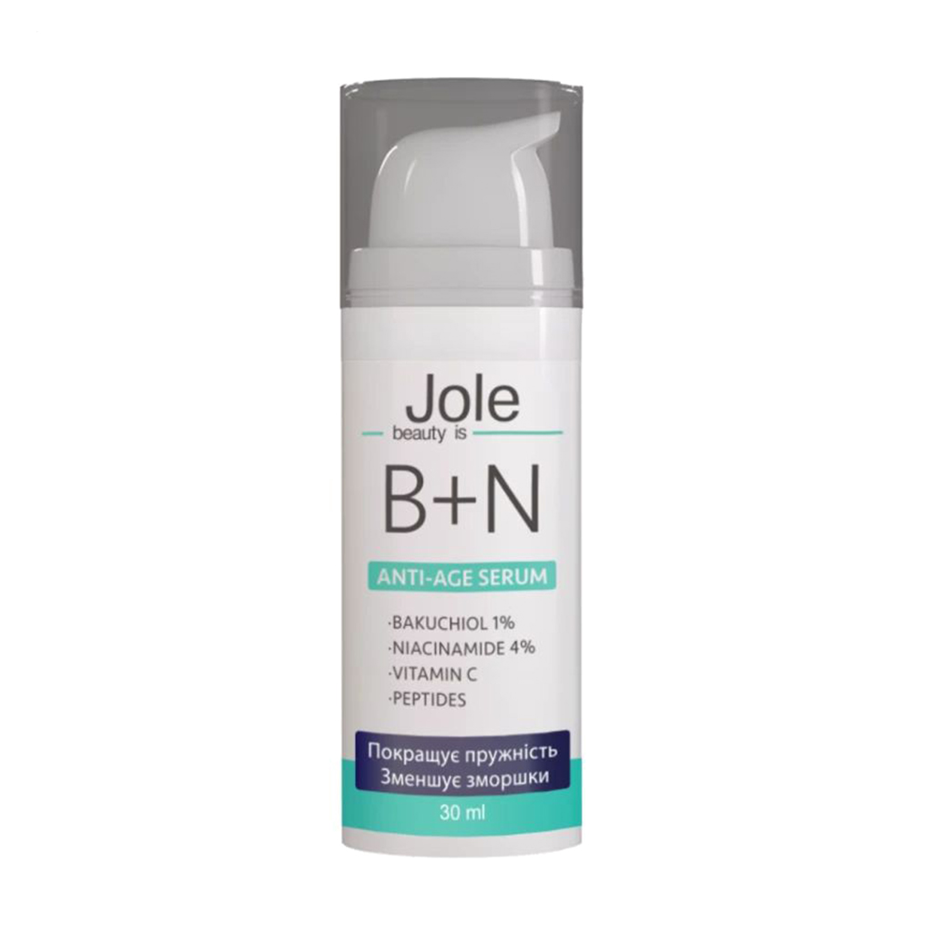 Сироватка для обличчя Jole B+N Serum з бакучіолом 1% та ніацинамідом 4%, 30 мл