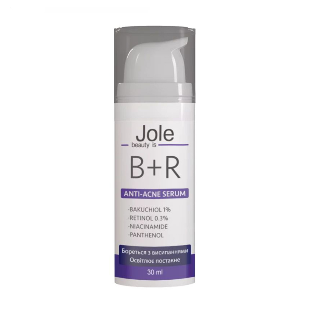 Сироватка для обличчя Jole B+R Serum з бакучіолом 1% та ретинолом 0.3%, 30 мл