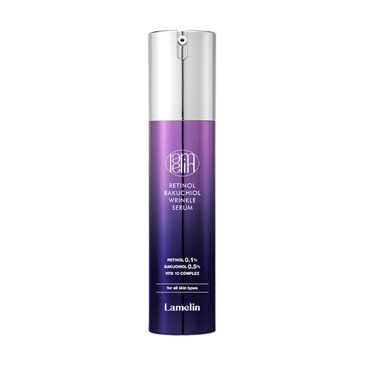Сироватка для обличчя Lamelin Retinol Bakuchiol Wrinkle Serum проти зморщок, з ретинолом та бакучіолом, 50 г
