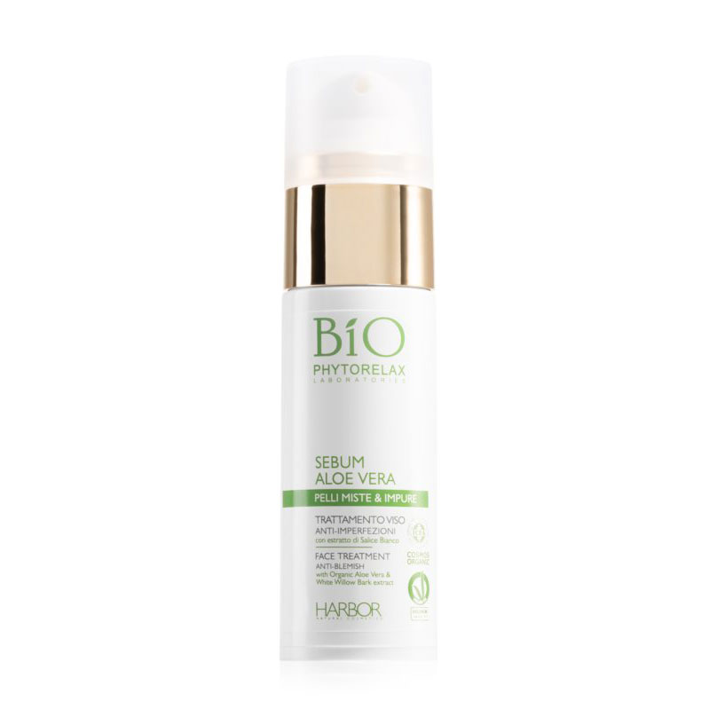 Сироватка для обличчя Phytorelax Laboratories Sebum Aloe Vera Anti-Blemish Face Treatment, 30 мл
