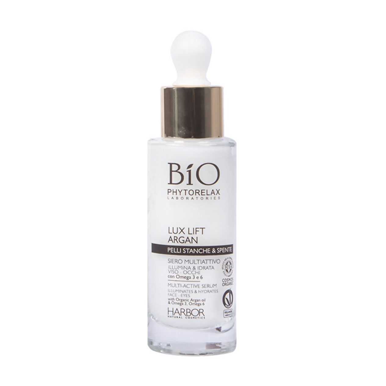 Сироватка для обличчя та зони навколо очей Phytorelax Laboratories Lux Lift Argan Multi-Active Serum Сяйво та зволоження, 30 мл