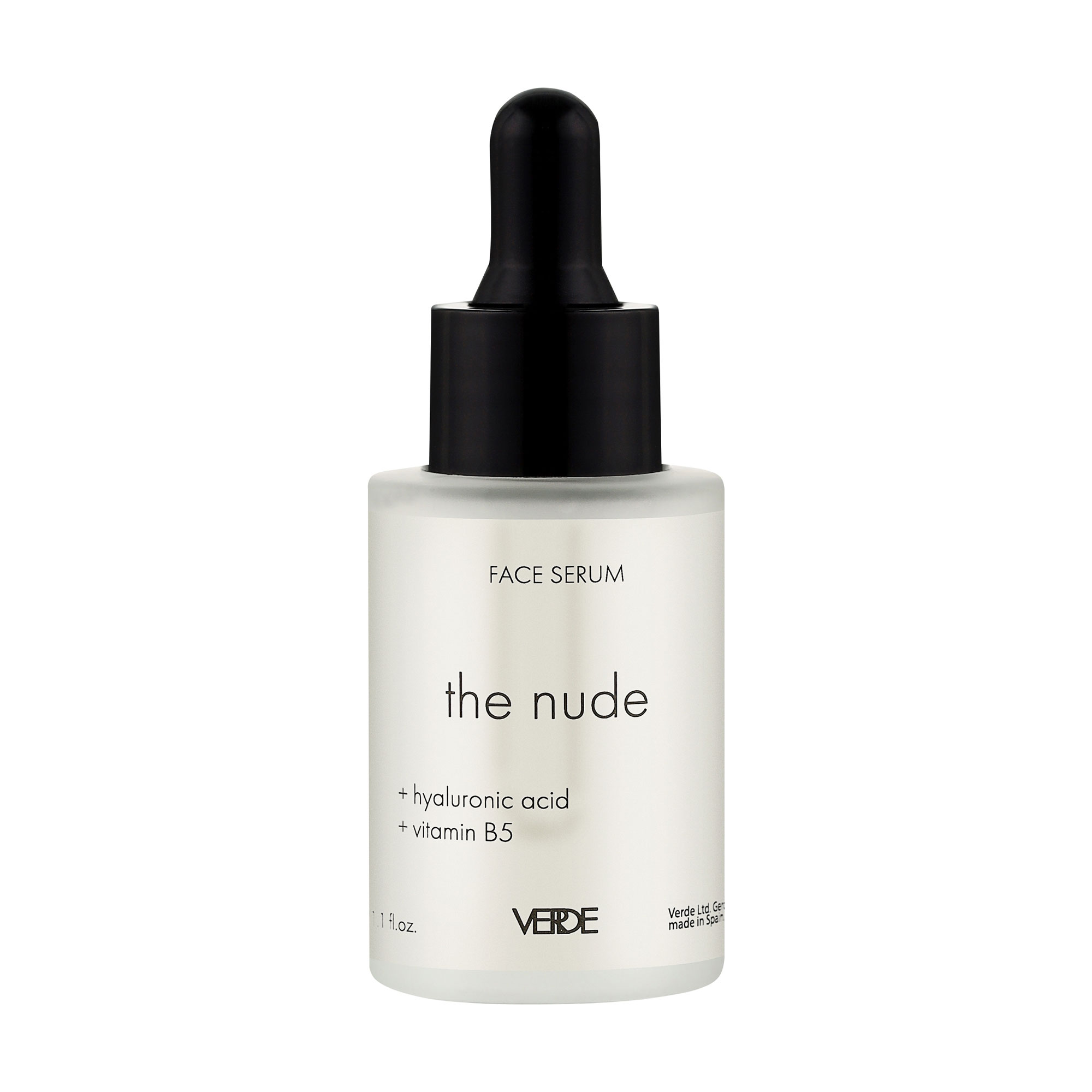 Сироватка для обличчя Verde The Nude Face Serum з гіалуроновою кислотою та вітаміном B5, 30 мл