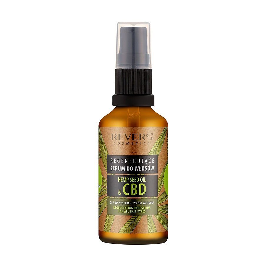 Сироватка для волосся Revers Cosmetics Hemp Seed Oil &amp; CBD Regenerating Hair Serum, 50 мл
