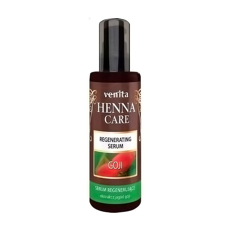 Сироватка для волосся Venita Henna Care Regenerating Serum Goji з екстрактом ягід годжі, 50 мл