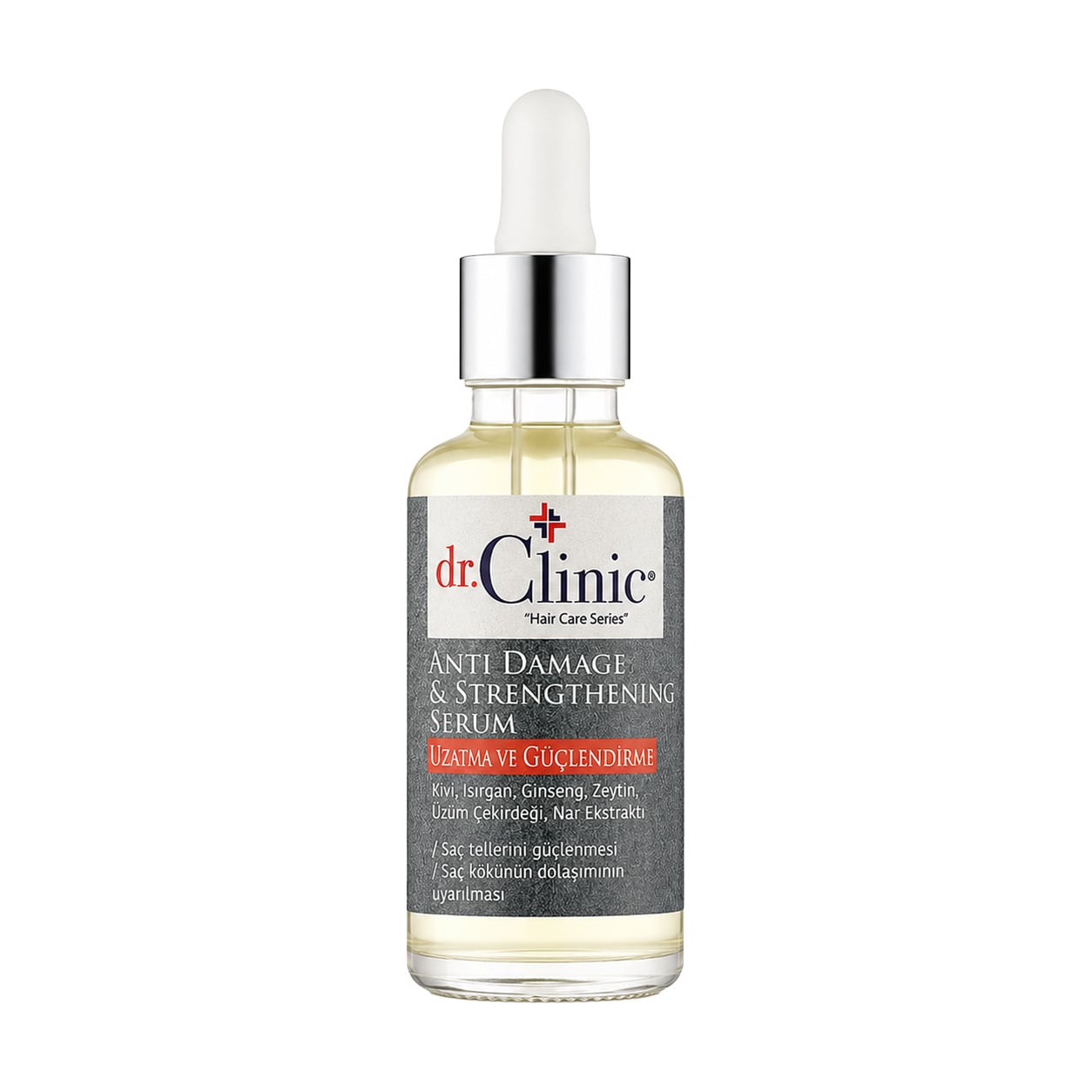 Сироватка Dr.Clinic Anti Damage &amp; Strengthening Serum проти пошкодження та для зміцнення волосся, 30 мл