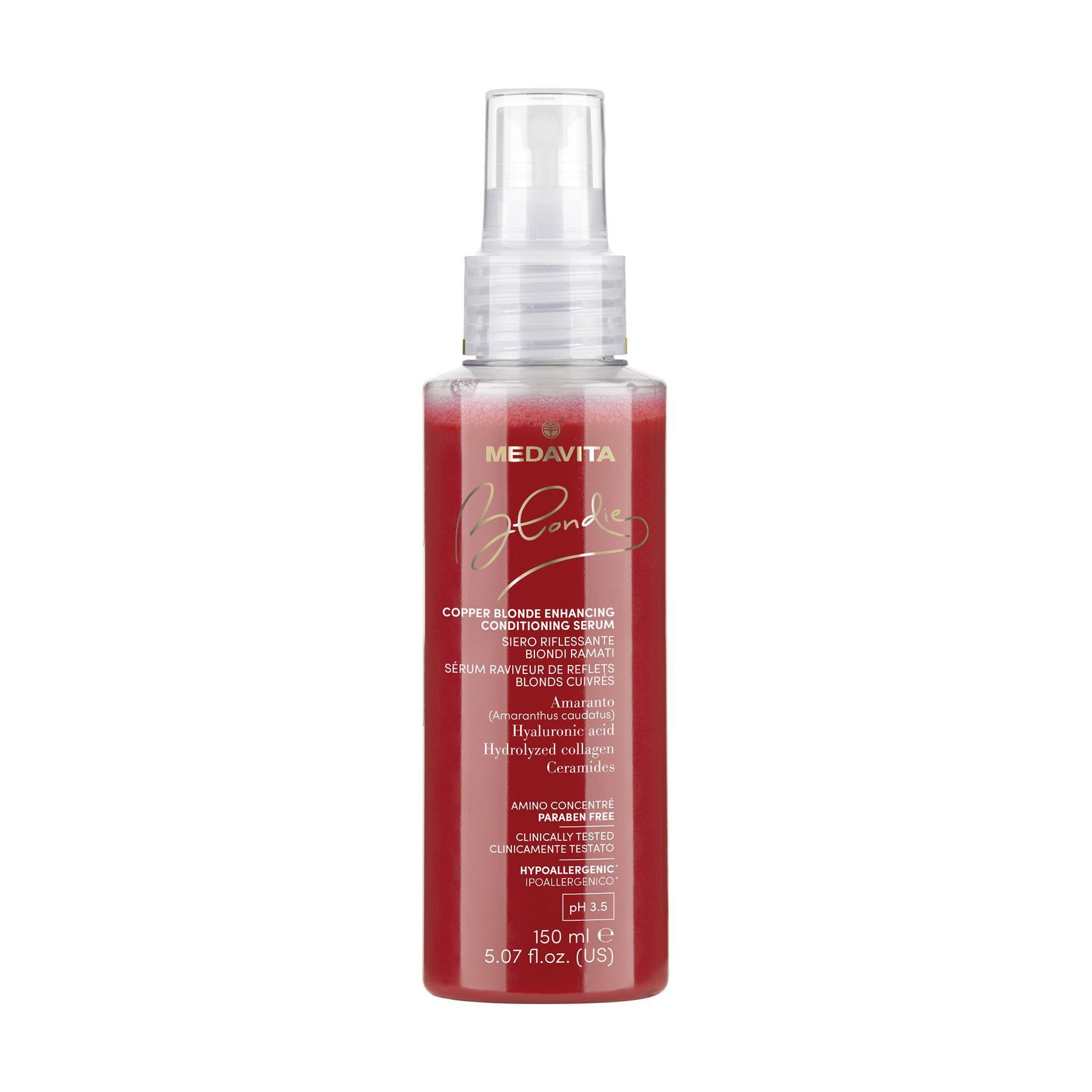 Сироватка-кондиціонер Medavita Blondie Copper Blonde Enhancing Conditioning Serum для мідних відтінків світлого волосся, 150 мл