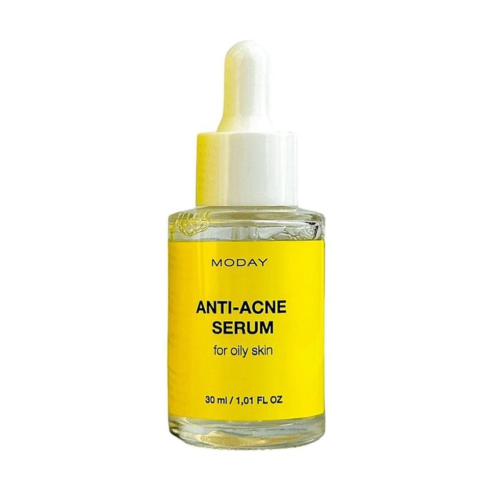 Сироватка MODAY Anti-Acne Serum для проблемної шкіри обличчя, з ніацинамідом, бетаїном та екстрактом центели, 30 мл