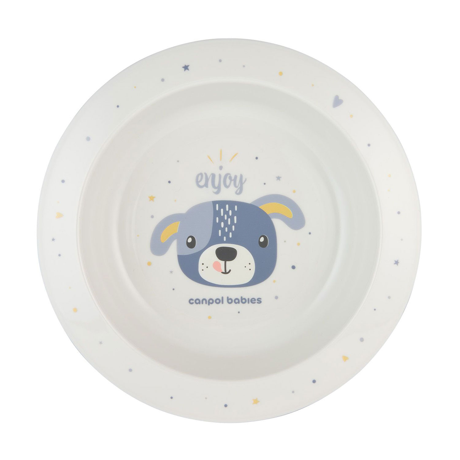 Тарілка Canpol Babies Cute Animals пластикова, з малюнком, від 4 місяців, блакитна, 270 мл (4/412_blu2)