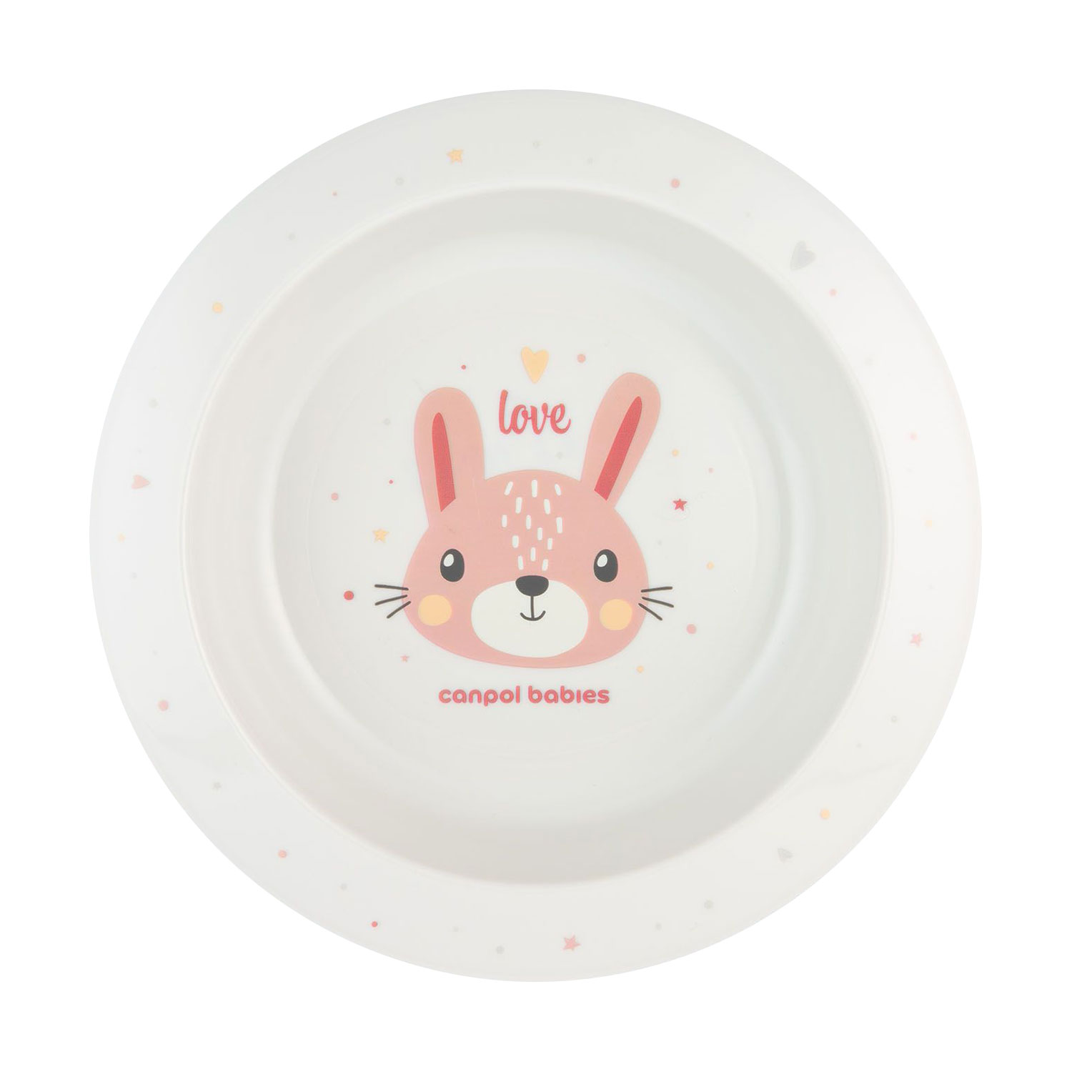 Тарілка Canpol Babies Cute Animals пластикова, з малюнком, від 4 місяців, рожева, 270 мл (4/412_pin2)