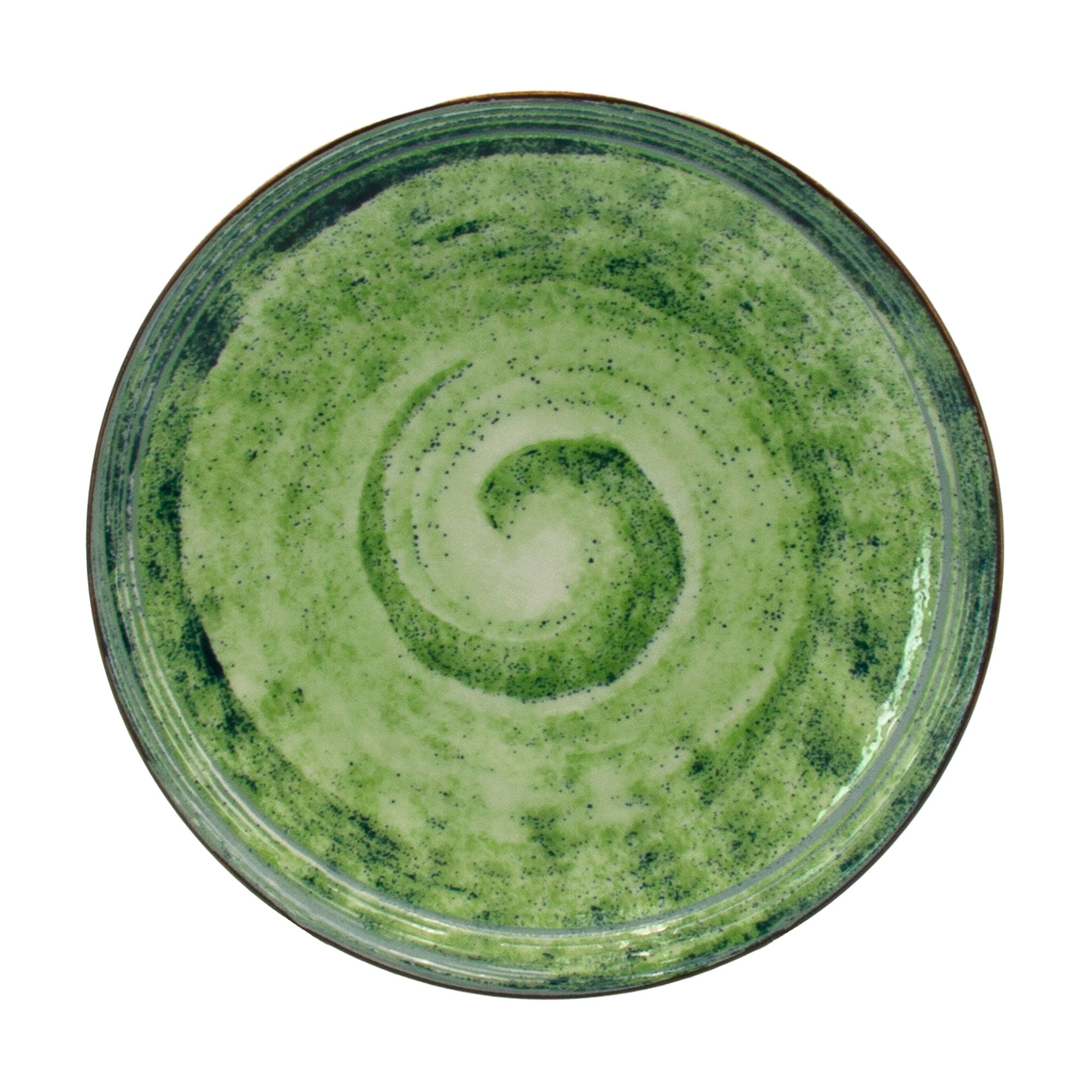 Тарілка десертна Milika Sand Green порцелянова, 19 см (M0570-TRSC251816-75P)