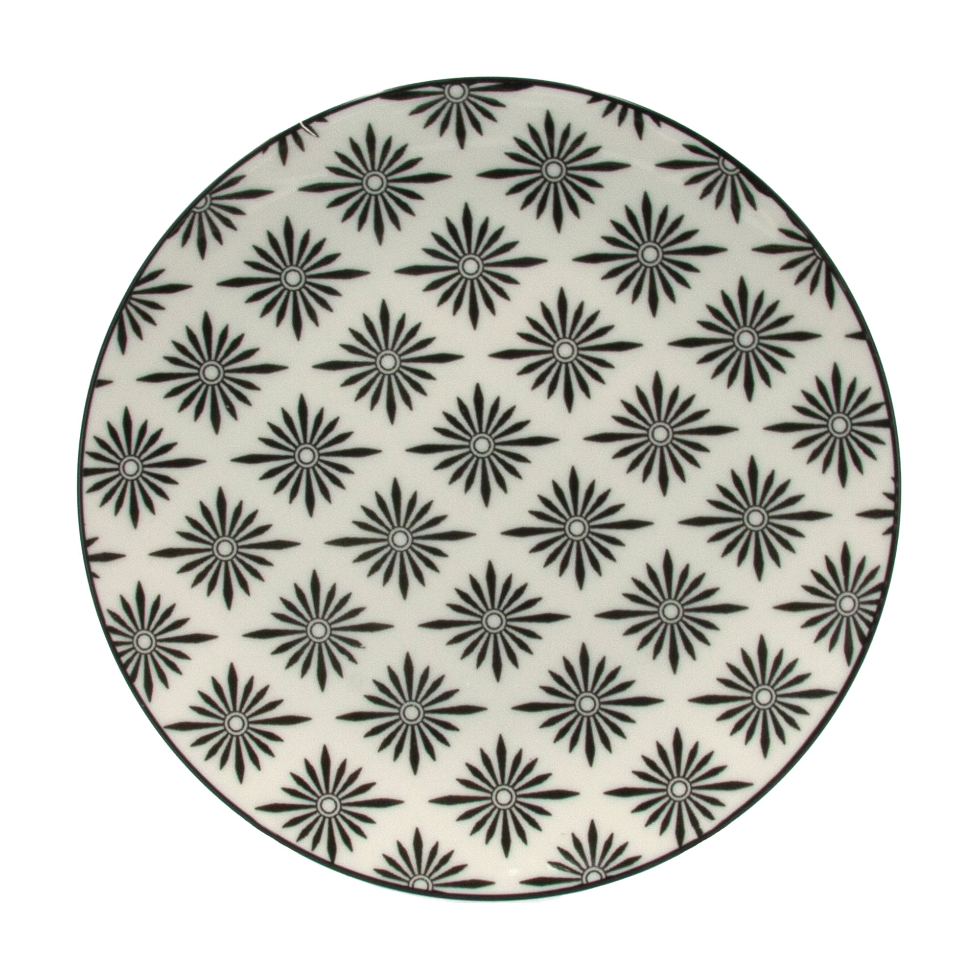 Тарілка десертна Milika Zaflora порцелянова, 19 см (M0570-TRSC251812-75P)