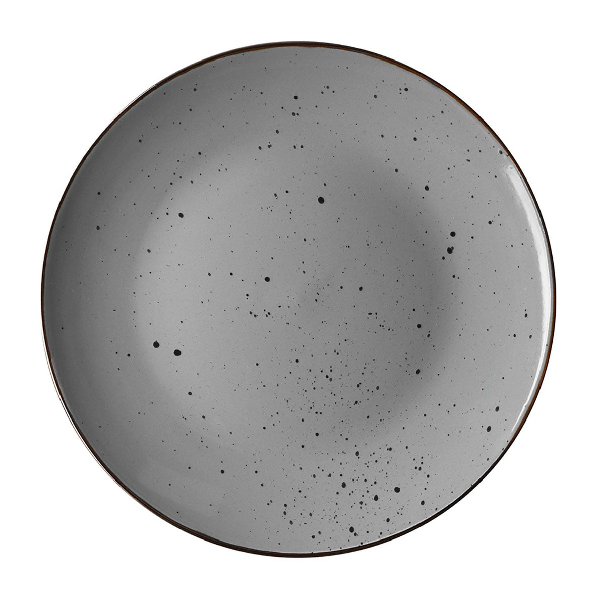 Тарілка обідня Ardesto Bagheria кераміка, Grey, 26 см (AR2926GREY)