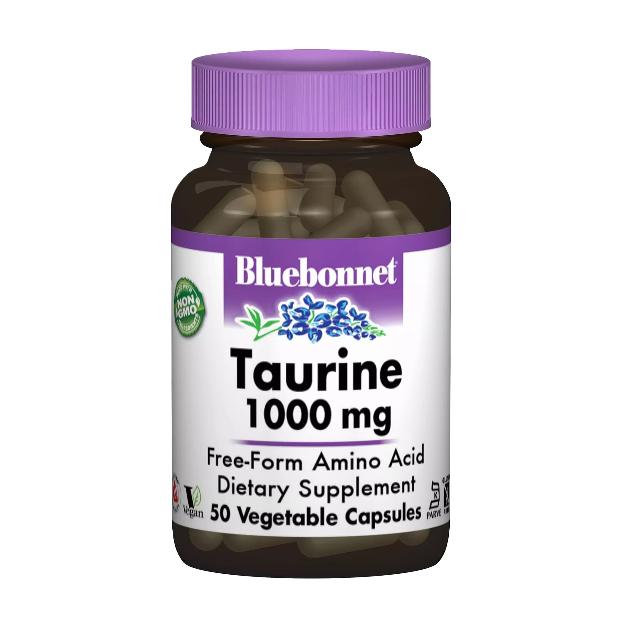 Таурин Bluebonnet Nutrition Taurine 1000 мг, 50 капсул