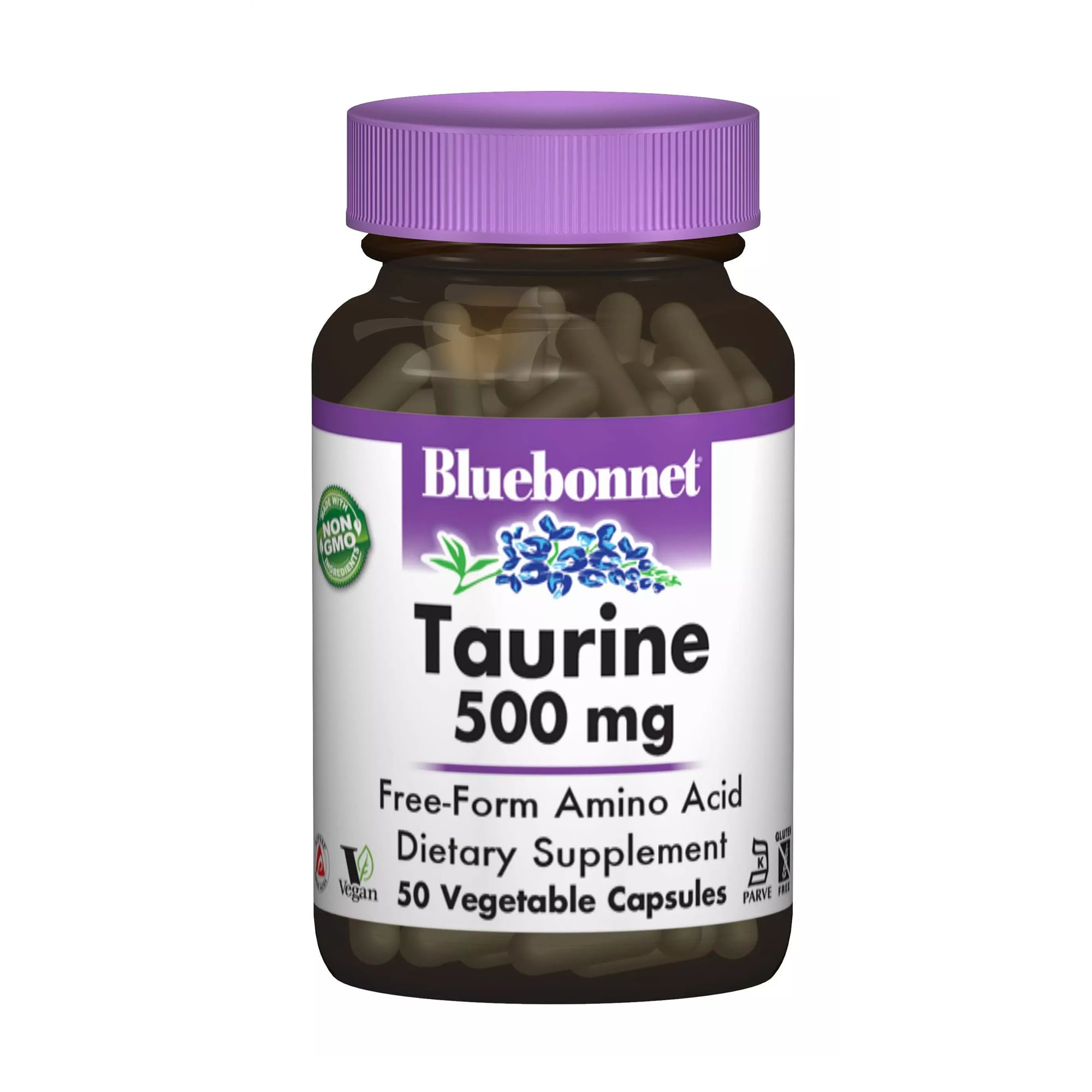 Таурин Bluebonnet Nutrition Taurine 500 мг, 50 капсул