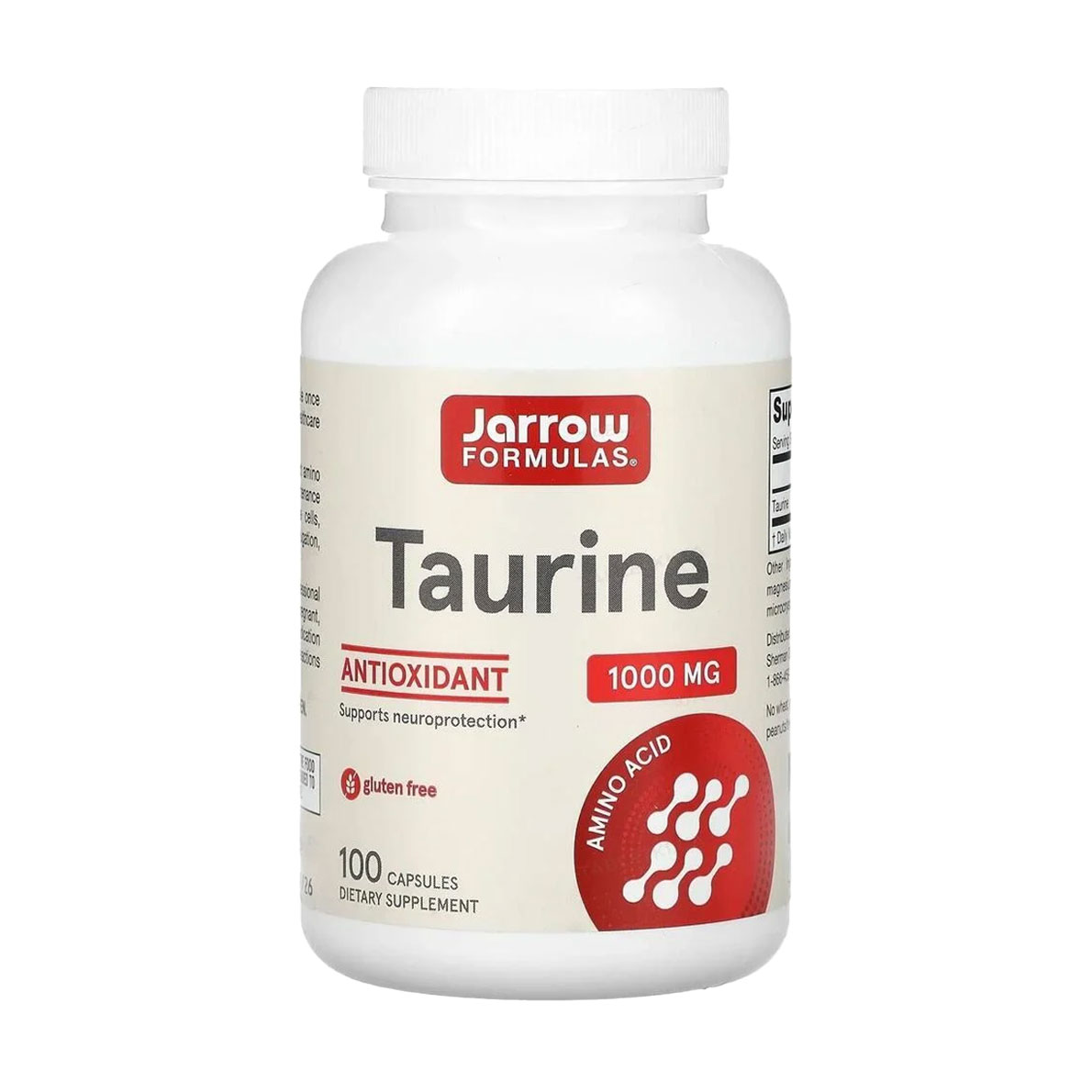 Таурин Jarrow Formulas Taurine, 1000 мг, 100 капсул