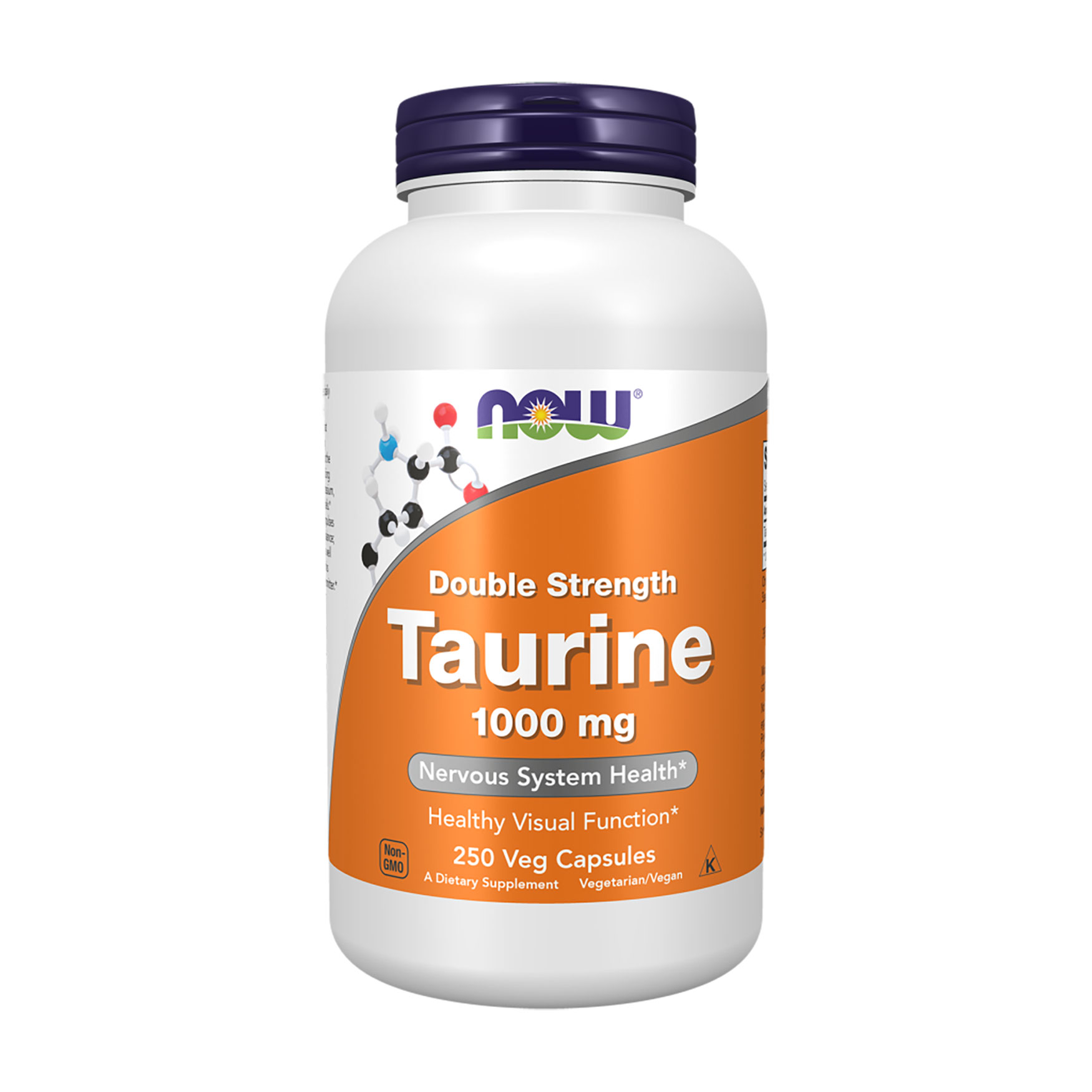 Таурин NOW foods Double Strength Taurine 1000 мг, 250 капсул