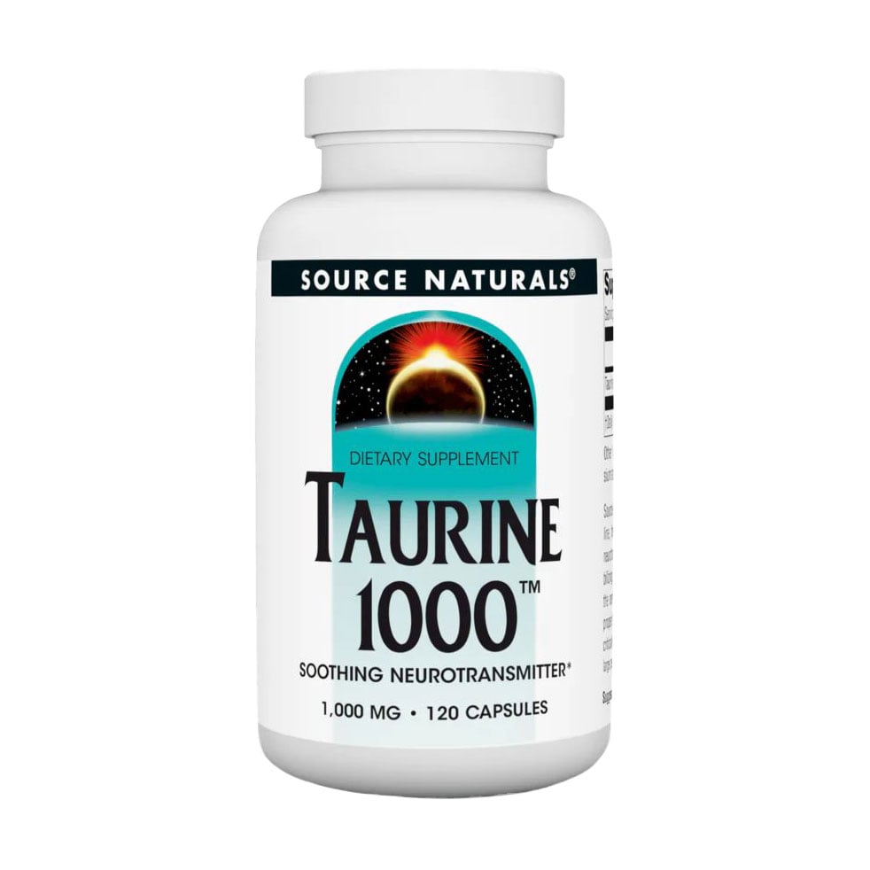 Таурин Source Naturals Taurine 1000, 1000 мг, 120 капсул