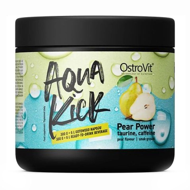Таурин та кофеїн OstroVit Aqua Kick Pear Power в порошку, 300 г