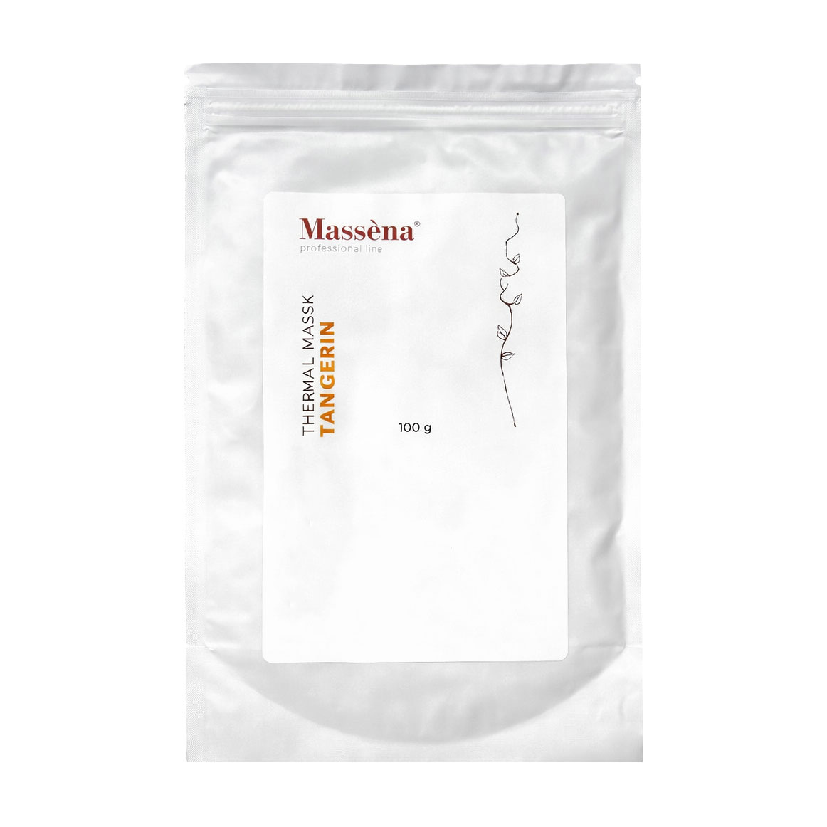 Термічна мандаринова маска для обличчя та тіла Massena Thermal Mask Tangerin, 100 г