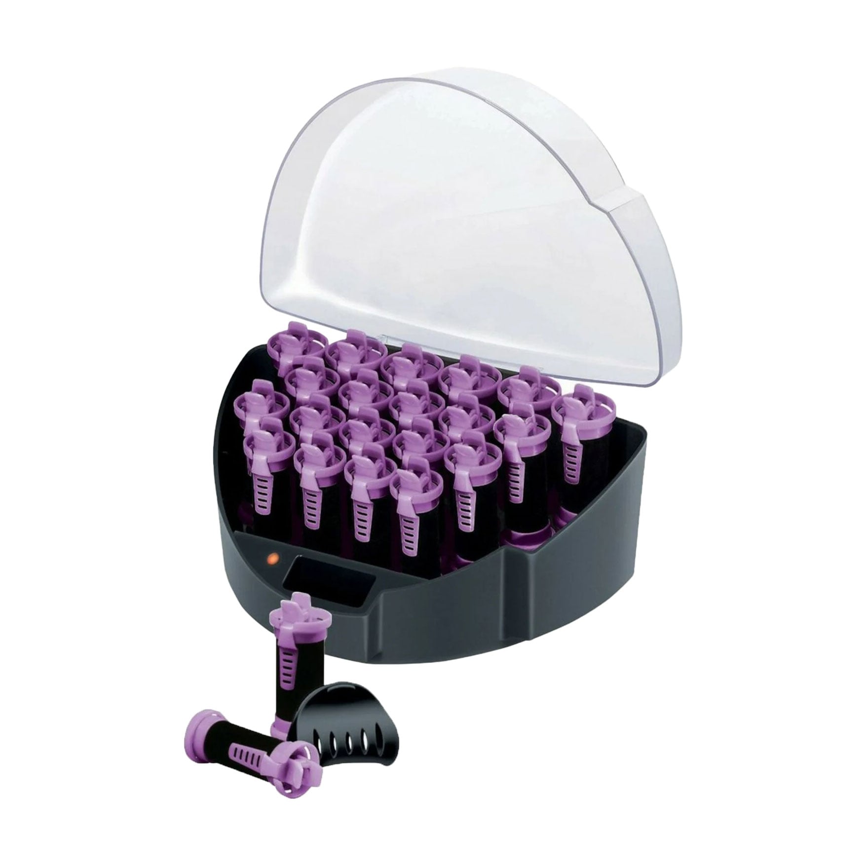 Термо-бігуді для волосся Remington Fast Curls діаметр 19, 21, 26 мм, фіолетово-чорні, 20 шт (KF40E)