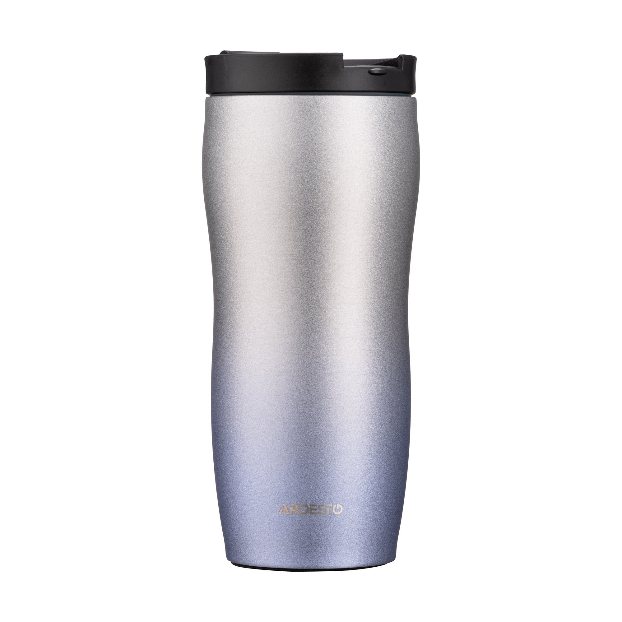 Термокухоль Ardesto Metallic неіржавна сталь, синій, 450 мл (AR2645GM)